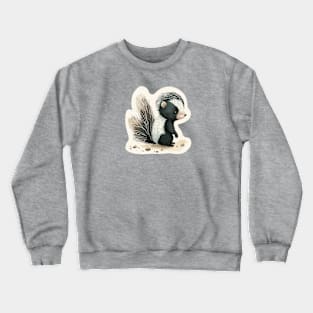 Smiling Skunk Crewneck Sweatshirt